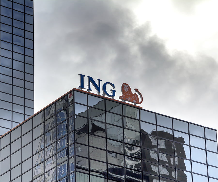 Ing Bank Building Rotterdam Netherlands Editorial Use Only News