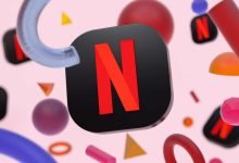 Netflix Logo Abstract Geometry Background 1
